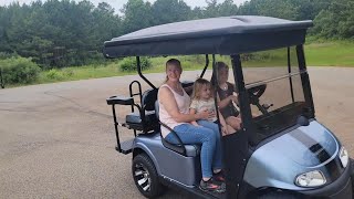 New family golf cart #2 Can we not wreck this one? Happy 4th 2023!!