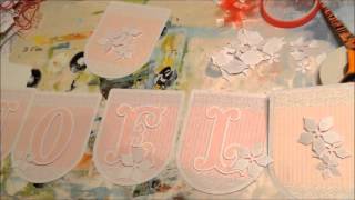 Shabby Chic Christmas Banner made