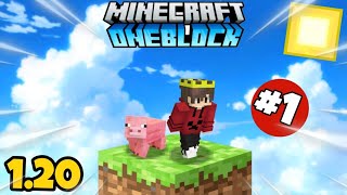 Minecraft pocket edition OneBlock Ep-1 | Minecraft pe One block series part 1