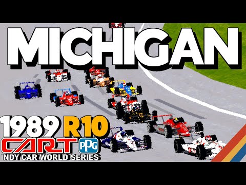 Michigan 500 - Full Race - 1989 CART Round 10 - Indycar Racing II