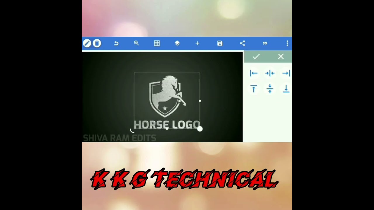 Horse Logo Design || Pixellab Editing Logo || Create YouTube Channel Logo || #short #shorts #viral