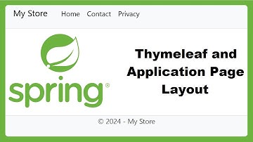 Create Spring Boot application using Thymeleaf | Thymeleaf Page Layout with Header, Footer and Menu