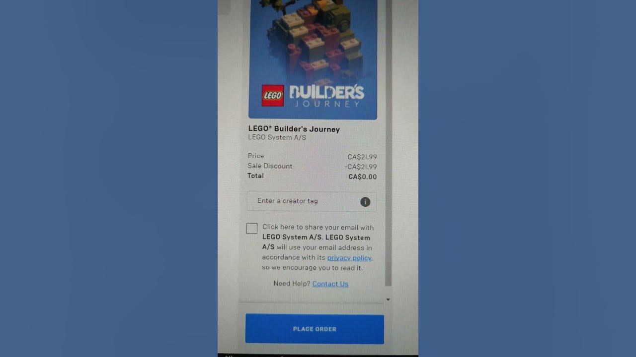 LEGO Builder's Journey é o sétimo jogo misterioso da Epic Games; resgate  grátis até amanhã