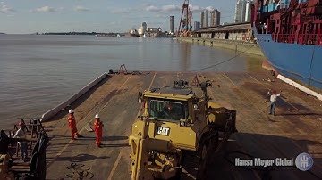 TRANSHIPMENT OPERATION FROM RIVER BARGE TO VESSEL