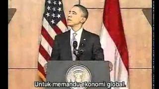 Pidato Presiden Obama di UI Part 2/4
