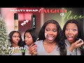 Vlogmas 3 ❤️ | Beauty Swap: NAUGHTY OR NICE Makeup Challege ft. @courtreezy