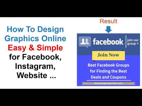 How To Design Graphics Online Easy & Simple for Facebook, Instagram, Web...