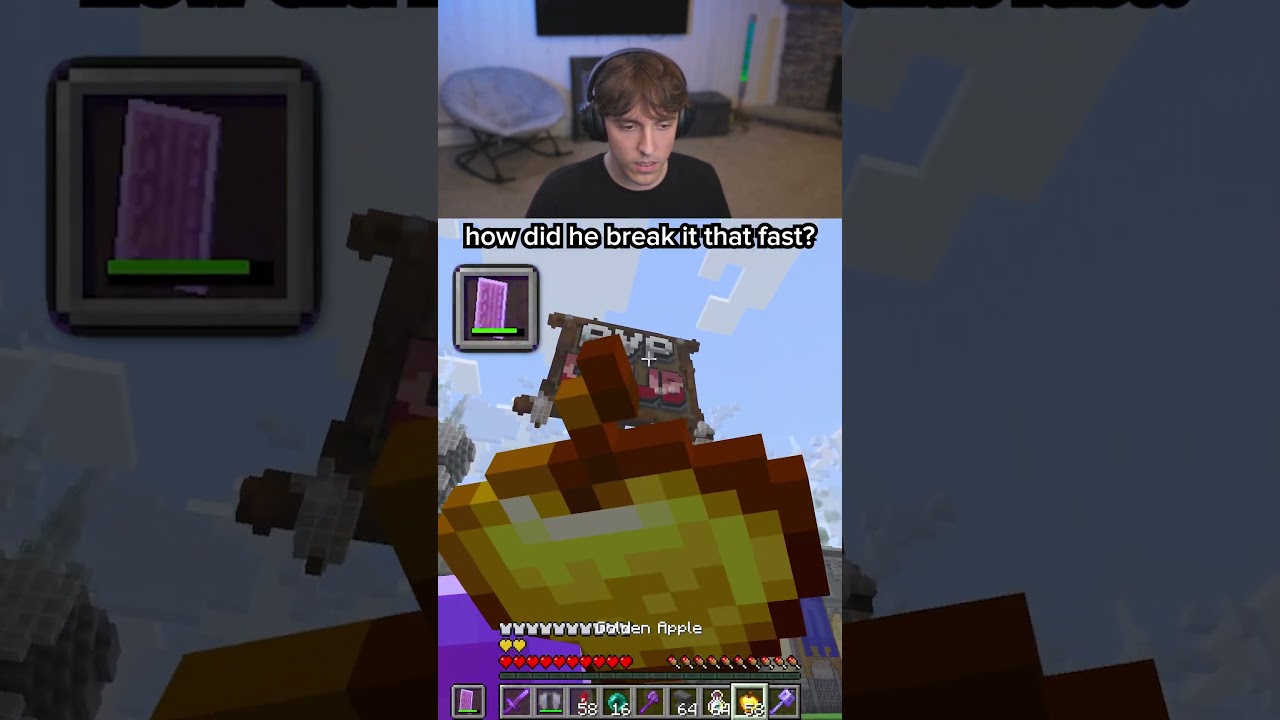 how did he break it that fast...