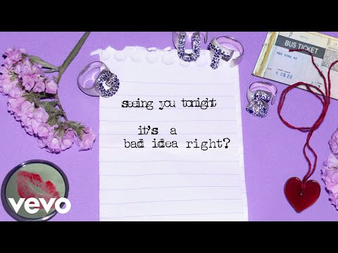 Olivia Rodrigo - bad idea right? (Official Lyric Video)