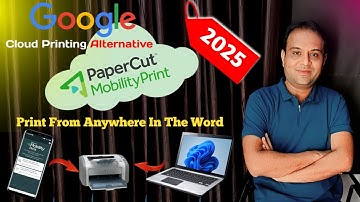 Google Cloud Print Alternative | Papercut Mobility Print | Step By Step In Hindi #sikheaasanise