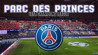 PARC DES PRINCES - UEFA CHAMPIONS LEAGUE ANTHEM - PSG TIFO
