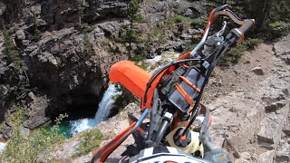 Amazing dirt bike fall and survival video. Schofield Pass, near Crested Butte, Colorado