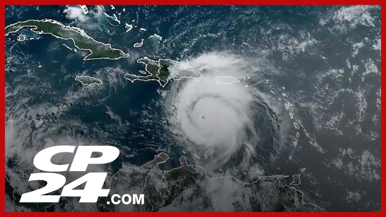 Hurricane Beryl moving towards Jamaica - YouTube
