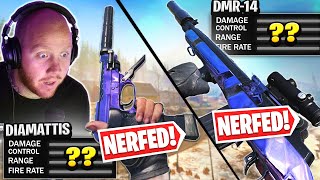 THE DMR AND DIAMATTIS ARE NERFED (TEST) ARE THEY STILL OP? Ft. Nickmercs