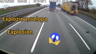 Explozie roata la 90km/h