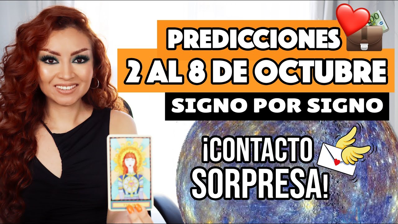 HORÓSCOPO SEMANAL: 2 al 8 DE OCTUBRE 🔮 SIGNO POR SIGNO - YouTube