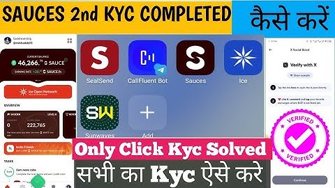SAUCE NETWORK 2nd KYC PROBLEM SOLVED||Sunwaves Kyc कैसे करे|| All ICE Blockchain Kyc Problem Fixed