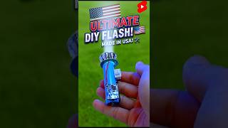 The ULTIMATE DIY Flashlight! 🇺🇸 Made in USA #diy #engineering #experiment  #usashorts #howto
