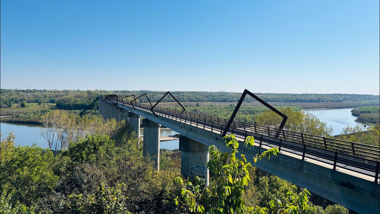 Go for a Bike Ride with me Across the High Trestle Trail Bridge 