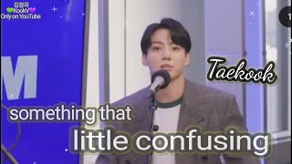 Taekook moments and my little confusion with jungkook's interview today