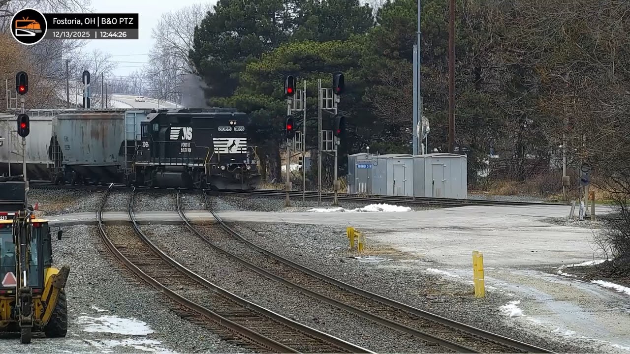 1 hour of Fostoria, Ohio trains and severe snow 4