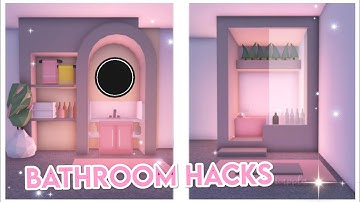 🚿♡ BATHROOM hacks! ♡🌸 ▪︎ adopt me building hacks ▪︎ || Official Pineapples