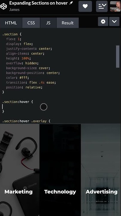 Simple expanding panels CSS effect - YouTube