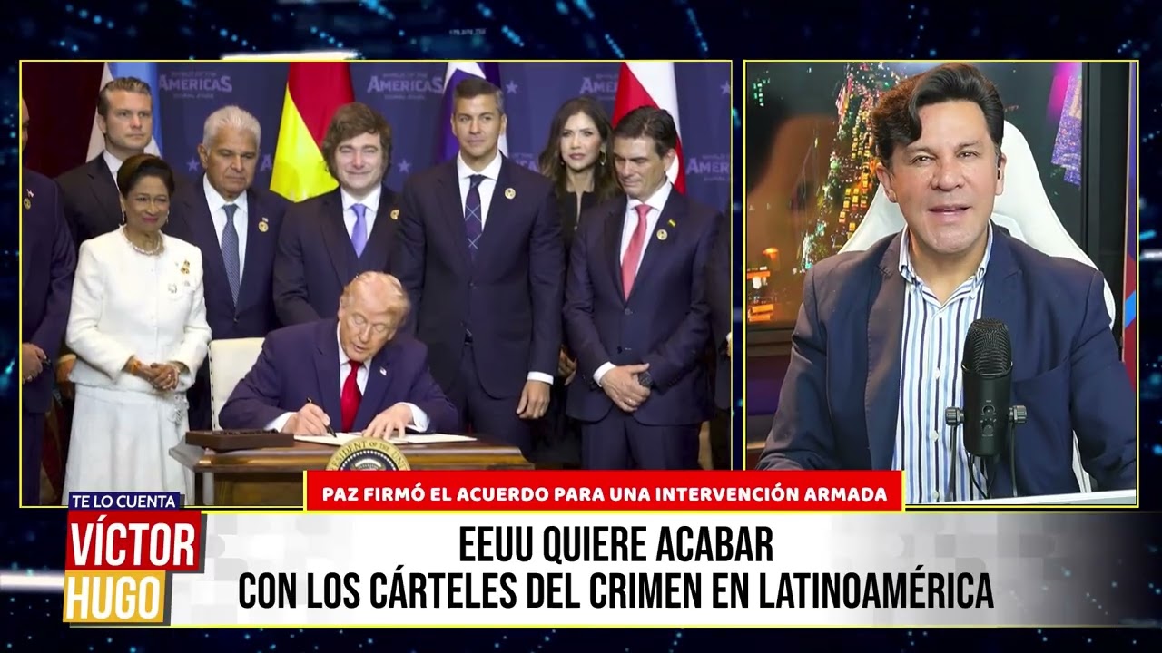 PAZ FIRMA ACUERDO CON EE.UU. PARA INTERVENCIÓN ARMADA CONTRA LOS CÁRTELES EN LA REGIÓN