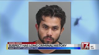 Zebulon kidnapping suspect arrested nine times in Wake County since 2013