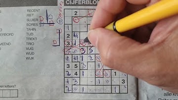 (#6469) Sunday. Tectonic01 Sudoku puzzle. Bonus Extra edition. 05-21-2023 Extra part 4 of 4