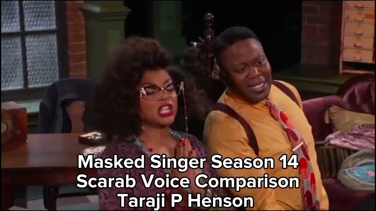The Masked Singer Season 14 Scarab Voice Comparison - Taraji P Henson 