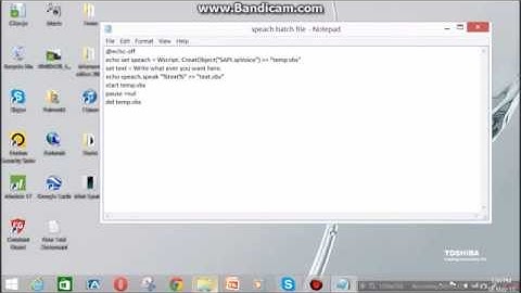 How to make a spech batch file(My first video)