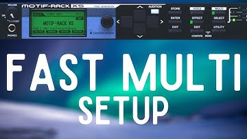 Motif XS Rack Multitimbral Setup for Composing