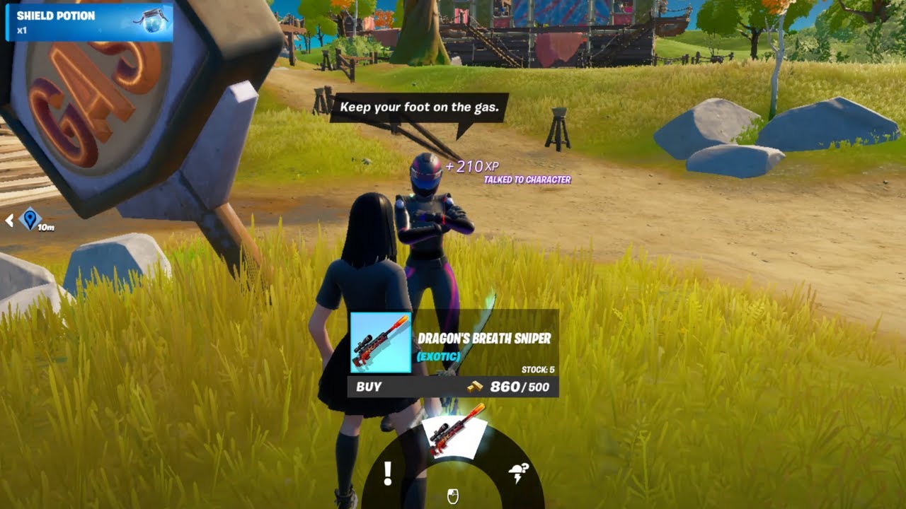 Fortnite Season 8 EXOTIC DRAGON'S BREATH SNIPER location