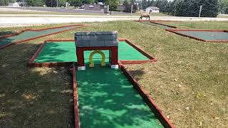 An unknown minigolf course in the West Bend, WI area.