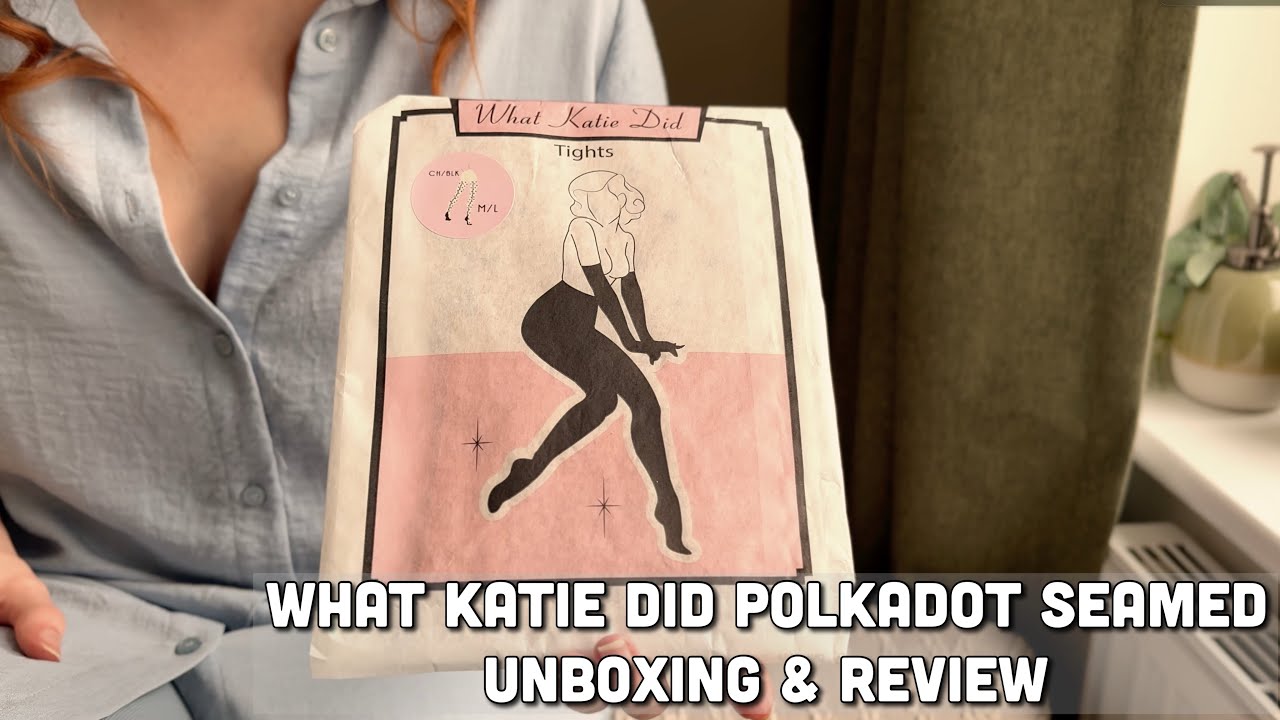 What Katie Did Polka Dot Seamed Tights | Hosiery Unboxing & Review