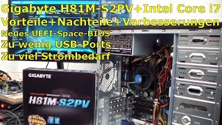 Gigabyte H81M-S2PV mit Intel Core i7 4770 Leistungstest