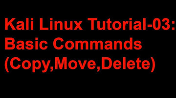 Kali Linux Tutorial-03: Basic commands