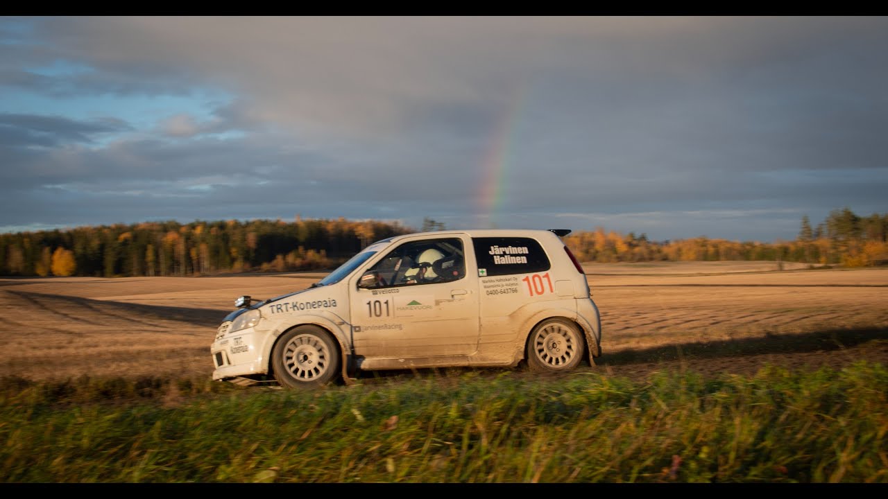 Hakevuori ralli ek5. 12.10.2024 Otto Järvinen & Mikko Halinen. Suzuki Ignis Sport.