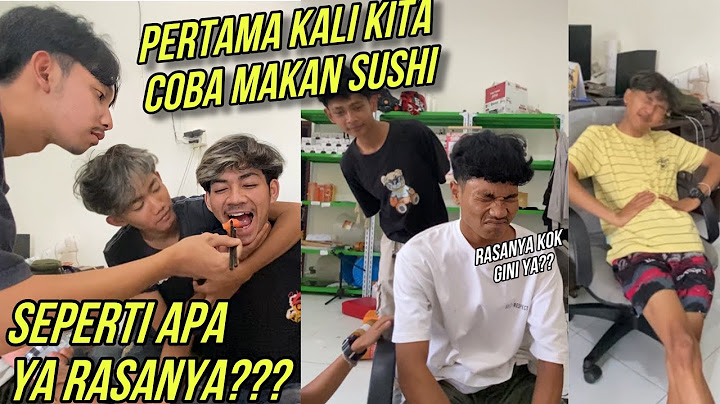 PERTAMA KALI TIM SROTOP MAKAN SUSHI !! kok rasanya ginii.