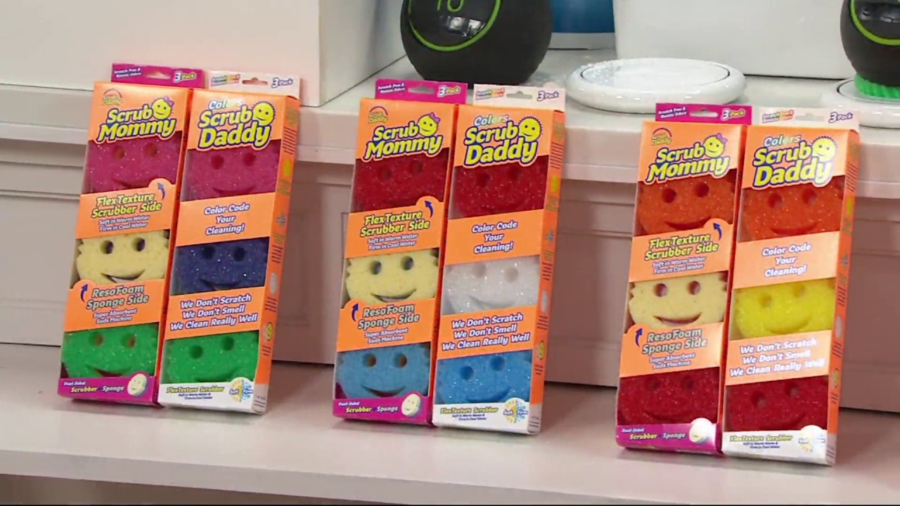 Scrub Daddy Set of (3) Multi-Color 4pc. SpongeGift Sets