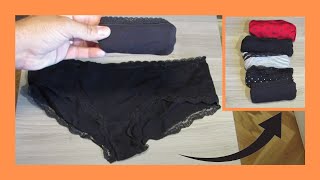 Como Doblar Braguitas En Forma De Paquete. La Mejor Manera De Organizar Tu Ropa Interior.