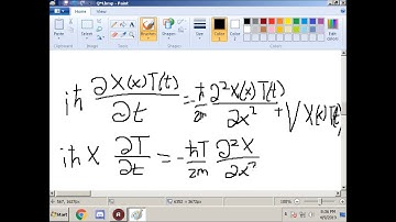 Introductory Quantum Mechanics 1 - Schrodinger Equation and Separation of Variables