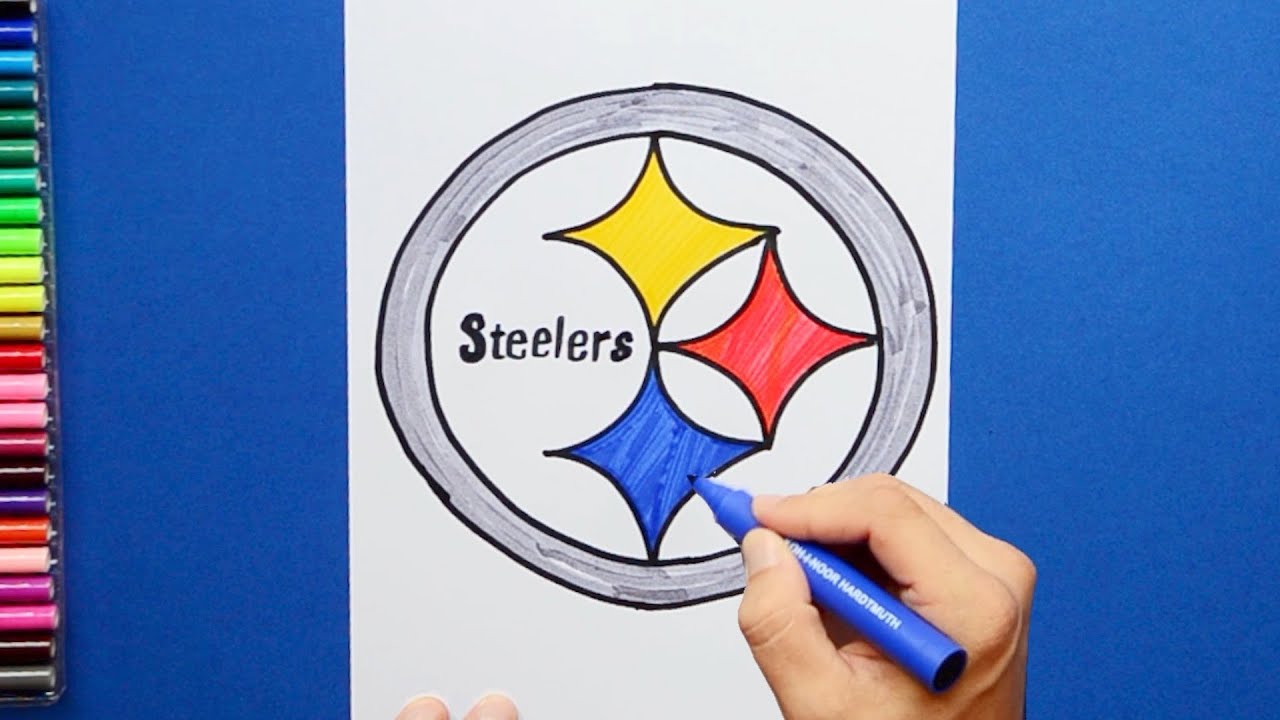 How to draw the Pittsburgh Steelers Logo [NFL Team]