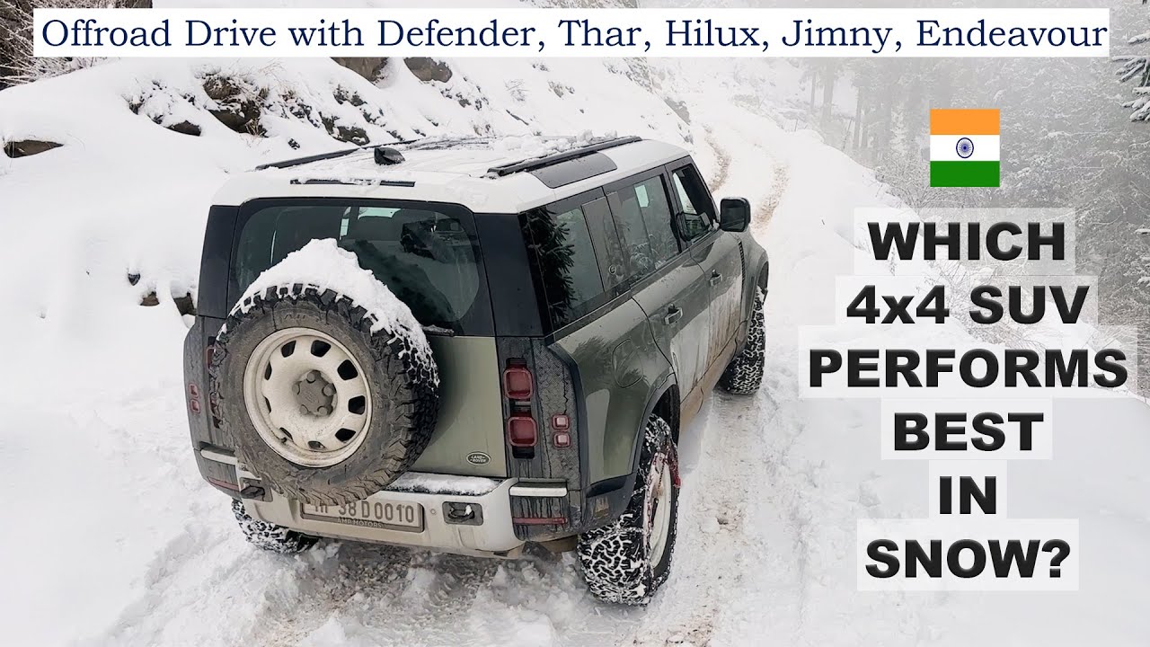Snow Offroading in India | Defender, Thar, Hilux, Jimny, Endeavour Face the Cold