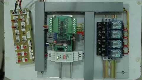 myPLC, with PIC microcontroller and LDmicro for the Ladder programming.