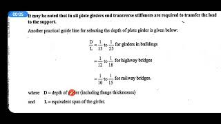 Design of component of plate girder