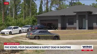 Four carjackings and a dead suspect in Lehigh Acres