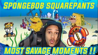 SpongeBob’s Savage Moments (Reaction) Flvshysiah #reaction #flvshysiah