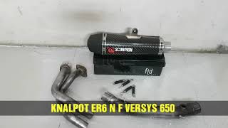 Knalpot Scorpion Red Power ER 6 N F Versys 650